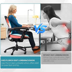 FLORICH Memory Foam Car Seat Cushion and Lumbar Support Pillow, Soft Butt Pillow for Tailbone Relief, Cute Drivers Seat Cushion for Long Driving Travel