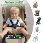 Car Seat Protector for Potty Training, 2 Pack Waterproof Piddle Pad Cover with Anti-Slip Backing, Portable Car Seat Liner for Toddler Baby Safety Carseats & Strollers (Black Dinosaur)