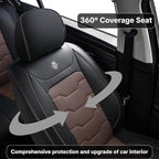 Car Seat Covers for Ford Bronco Sport 2021-2025 Car Seat Cover, Waterproof Faux Leather, 5 Piece Full Set, Wear Resistance, Easy to Clean and Install, Beautify Interior