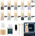 30 Pcs Employee Appreciation Gifts Bulk, Empty Car Diffuser Bottles with Vent Clip, Refillable Essential Oil Car Air Freshener Gifts for Coworker Team Teacher Nurses Staff (Proud)
