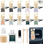 30 Pcs Employee Appreciation Gifts Bulk, Empty Car Diffuser Bottles with Vent Clip, Refillable Essential Oil Car Air Freshener Gifts for Coworker Team Teacher Nurses Staff (Proud)