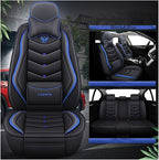 Car Seat Covers Full Set,Automotive seat Covers for Cars,Waterproof Leather seat Covers with Fixed Lumbar Support,Universal Fit for Most Cars,SUV,Trucks and Sedans