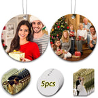 Custom Air Fresheners with Picture-Personalized Air Freshener for Car-Hanging Air Freshener for Wardrobe,Bathroom,Livingroom (Round 5pcs)