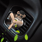 Car Air Fresheners,Cute Bear Pilot Car Diffuser Rotating Propeller Air Outlet Vent Fresheners,Aromatherapy Ornament Car Accessories