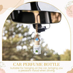 24 Set Hanging Car Air Freshener Car Diffuser Bottles Empty Bulk Employee Appreciation Gifts Glass Perfume Bottle with Resin Turtle and You're Turtley Awesome Tags for Essential Oil