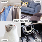 Mini Travel Lint Roller with 150 Sticky Sheets, Compact Portable Pet Hair Remover with Cover for Clothes, Travel, Small Foldable Lint Roller for Purse Car Bag Essentials (White)
