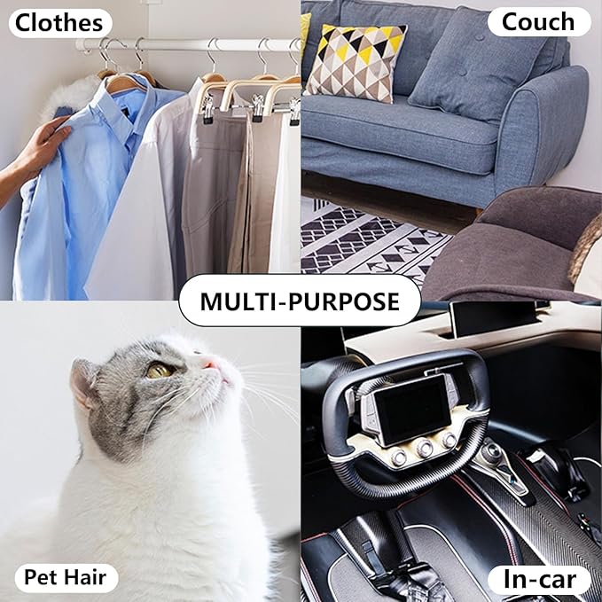 Mini Lint Roller Travel Size, Reusable Portable Lint Roller for Clothes, Travel Essentials with 150 Sheets Refillable, Sticky Small Pet Hair Remover for Purse Bag Car (Rose)