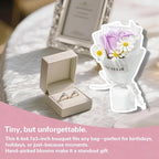 Cute Car Air Freshener Vent Clips - Flower Vent Clips with Magnetic Mini Dried Flower Bouquet, Dashboard Decor for Women, Car Decorations Interior & Wedding Gifts (white, 5.9 inches)