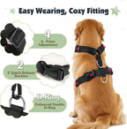 Pawaboo Dog Seat Belt Harness for Car, Dog Car Harness Seatbelt with Double Clips, Adjustable Breathable Pet Vest & Dogs Safety Tether with Elastic Bungee for Small Medium Large Pet, S, Green + Black