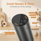 Waterless Car Diffuser, Battery Operated Essential Oil Diffuser with Timer, No Leakage Technology, Super Quiet Cordless Aromatherapy for Car