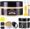 Beige Leather Recoloring Balm, With Leather Filler and beeswax, Leather Repair Kit for Furniture & car interior, Leather Color Restorer, Leather conditioner for Couches, furniture salve for leather