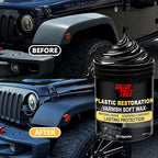 Paste Plastic - Deep Renewal for Faded Surfaces | User Friendly Trim Restorer | Long-Lasting UV Protection, Intense Black Finish | Non-Greasy Formula for Tires, Trim, Rubber & Outdoor Plastics