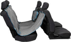 Kurgo Heather Hammock - Full Seat Dog Hammock for Secure Pet Travel - Waterproof & Stain Resistant Cover - Backseat Divider - Dog Car Seat Protector - Heather Gray