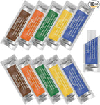 10 Bags Fragranced Car Diffuser Refills for RoyAroma Cars Diffusers Vent Clips, Refillable Car Air Fresheners Scents Diffuser Perfume Essential Oil sticks- Lavender,Lemon,Peppermint,Orange,Eucalyptus