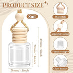 AROIC 6 Pack Car Air Freshener, Mahogany Premium Woody Car Air Freshener Diffuser Fragrance, Hanging Essential Oil Diffuser for Auto Interior Decor, Long Lasting Natural Scent Car Accessories Unisex