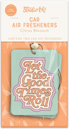 Studio Oh! Scented Hanging Car Air Fresheners - Pack of 2 - Natural & Exclusive Fragrance with DeoBoost Technology - Unique Design with Decorative Bead - Be Kind To All Kinds