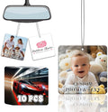 3-500Pcs Custom Air Fresheners with Picture - Personalized Double Sided Photo Text Logo Air Freshener for Car Hotel Business Event Promotion (General, Square)