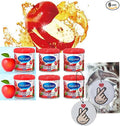 My Shaldan Apple Scent 6-cans, V8 Original Classic Formula, Car Cup-holder Natural air freshener, Real Fruit Aroma