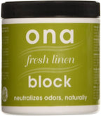 Ona Products ON10051 Ona Block Fresh Linen, 6 Ounce Automotive-air-fresheners, 6 oz, Natural