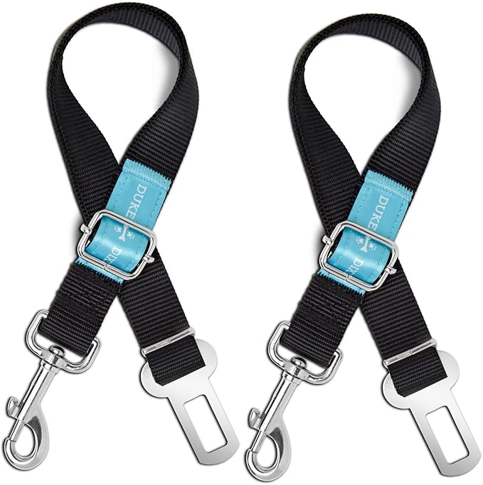 Dog Seat Belt Pet Dog Cat Car Seatbelt Safety Tether - 2 Pack - Adjustable Harness Belts Pet Leash - Heavy Duty Nylon Seatbelts - Universal Fit Cars Truck SUV