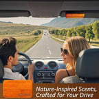 Car Air Freshener- Original Wood Air Freshener-Car Odor Eliminator for Visor Clip-Long Lasting Scent, Vehicle Scent Diffuser for Truck, SUV, Sedans - 4 pack IINCLUDED 2 CLIPS (Gradient Brown)