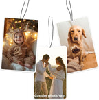 Custom Air Fresheners with Picture - Personalized Double Sided Photo Air Freshener for Car - Customized Face Air Freshener - Custom Birthday Gift, Photo Gift for Men Women