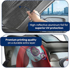 GENANY Horror Nightmare Skellington Windshield Sun Shade for Car SUV Truck (55x30 inches), Sun Shade Windshield, Shades for Front Windows, Protector Blocks UV, Car Decor