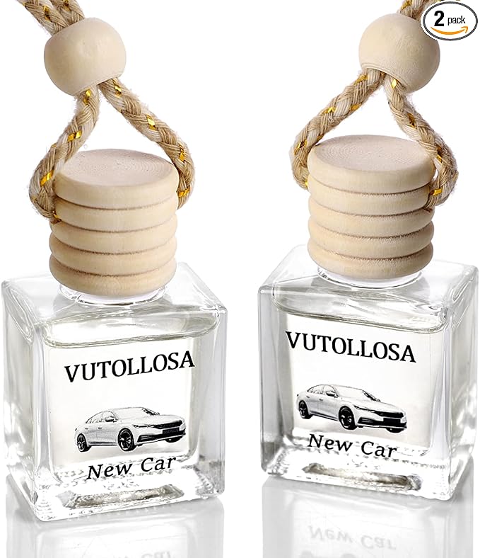 2-Pack Car Air Fresheners, Car Deodorizer, New Car Smell Air Freshener – Long Lasting Hanging Car Air Freshener for Men and Women, Car Scent Diffuser by VUTOLLOSA