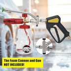 Foam Cannon Dual-Connector Accessory, Pressure Washer Double Tip Attachment for Foam Cannon, Pressure Washer Accessories with 1/4" Quick Connect for Car Wash, 5 Sprayer Tips #035, Nozzle Holder