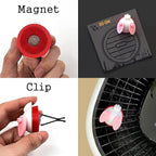 3D OM Air Freshener Duck(red) for Car or Indoor, Stylish Fun-3D Printing Plastic(eco PLA), Magnet and Clip - Solution is not included