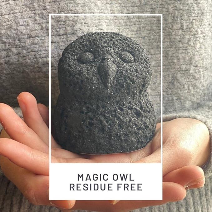 Chada Magic Owl : Activated Charcoal Decorative Deodorizer, No Chemicals, Natural Room Odor Eliminator, Neutralizer, Absorb Smoke Smell, size 420g