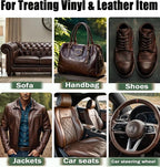 Leather Recoloring Balm, Leather & Vinyl Color Restorer Conditioner – Repairs Faded & Scratched Leather Color