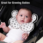 KAKIBLIN Baby Neck Pillow, Baby Head Pillow, Upgraded Travel Support Pillow for Carseat, Neck Support for Car Seat, Stroller, Pushchair (Snail)