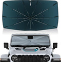 Autorder Windshield Sun Shade Umbrella for 2018-2026 Jeep Wrangler JL Accessories,Upgraded Ice Crystal Material,Easy Setup Umbrella Sunshade for Car Windshield,100% Sun Blocking