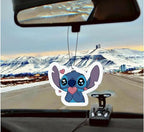 Rawan 4 Pack Car Air Freshener Cartoon, Accessories Cute for Women Girls And men Car, Funny Decor Hanging Fresheners Car Interior Room Decorations, for Christmas Gift. (A, Large)