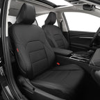 EKR Camry Car Seat Covers for Toyota Camry Hybrid LE,XLE 2012-2017 & Hybrid SE 2015-2017,Waterproof Leather Car Seat Cover Full Set for Trucks SUV-Faux Leather (Black)