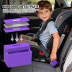 Morlike Silicone Seatbelt Secure Buckle Safety Cover Lock (Purple, 2 Pack)