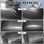 Black Leather Recoloring Balm with 100ml Mink Oil,Leather Couch Scratch Remover,Leather Repair kit for Vinyl Furniture and Car Interior,Leather Dye Paint,Mink Oil for Leather
