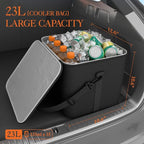 HOTOR Cooler Bag for Trunk Organizer - Portable Cooler for Car Organizer, Leakproof Car Cooler for Vehicle, Soft Small Cooler Fits Trunk Organizer with Cooler for Car & SUV