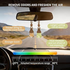 Car Air Freshener Diffuser 2 Pack Hanging Air Freshener Diffuser - Citrus&Jasmine Cedar Breeze Scent Car Fresheners 120 days Long Lasting Vent Clip 0.27 oz Each Air Fresheners Gifts for Women Birthday