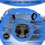 Ultimate Car Scratch & Trim Restoration Kit - Erases Scratches, Revives Faded Black Plastic, Vinyl & Rubber to Restore a Like-Deep Shine, Plastic Refurbishment