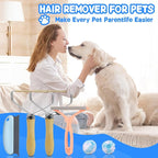 Pet Hair Removal Tool: 6 Pcs Dog Cat Hair Remover - Reusable Pet Hair Remover with Laundry Pet Hair Catcher - Portable Carpet Rake Scraper Fur Removal Tool for Rugs Car Mats Couch Furniture