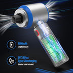 Mini Vacuum Cleaner, 2 in 1 27000PA Brushless Car Vacuum &250000RPM Air Duster 9000mAh Battery Air Blower Wireless Handheld Vacuum for Car,Office and Home (25Kpa)