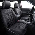 Tomatoman Tacoma Car Seat Covers Compatible with Toyota Tacoma Truck 2005-2024 2025 2026 Access Crew Double Cab TRD Sport Offroad Limited SR5 V6 Cushions(Full Set/Black)