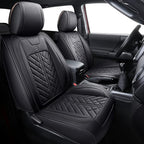 Tomatoman Tacoma Car Seat Covers Compatible with Toyota Tacoma Truck 2005-2024 2025 2026 Access Crew Double Cab TRD Sport Offroad Limited SR5 V6 Cushions(Full Set/Black)