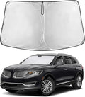 EcoNour Windshield Sunshade Compatible for Lincoln MKX/Nautilus 2016-2019 2020 2021, Sun Visor for Front Windshield & Window Sun Shade Cover, UV Heat Blocker & Protector, Car Accessories