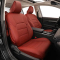 EKR Camry Seat Covers for Toyota Camry SE,LE 2025 2026 Waterproof Leather Car Seat Cover Full Set for Trucks SUV-Faux Leather (Burgundy)