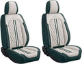 Premium Nappa Leatherette Car Seat Cover Set Custom Fit for Honda CR-V CRV 2000-2023 2024 2025 2026 Water-Proof Breathable Faux Leather Seat Cushion Protectors (Front 2 Seats,Beige Green)