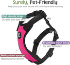 Dog Seat Belt, Safety Vest Dog Car Harness with Adjustable Buckle Dog Seat-Belt for Vehicle Nylon Pet Safety Seats Belts Heavy Duty(XL, Magenta)