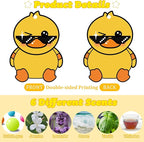 6 Pcs Funny Duck Air Freshener for Christmas Hanging Automotive Air Fresheners Hanging Cute Duck Car Fresheners for Birthday Christmas Festival Gift Supplies